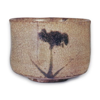 絵唐津 菖蒲文 茶碗