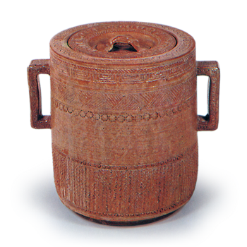 修学院焼耳付水指 しゅうがくいんやきみみつきみずさし