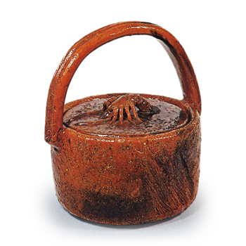 仙叟好大樋焼手付水指 せんそうごのみおおひやきてつきみずさし