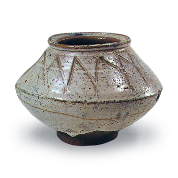 斑彫唐津水指 まだらほりからつみずさし