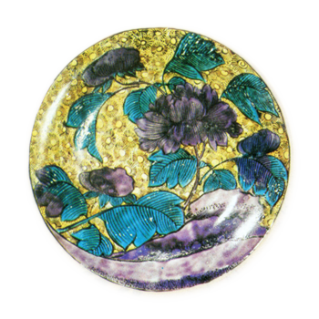 古九谷 様式九角大皿 青手！ 古九谷 様式九角大皿 青手！