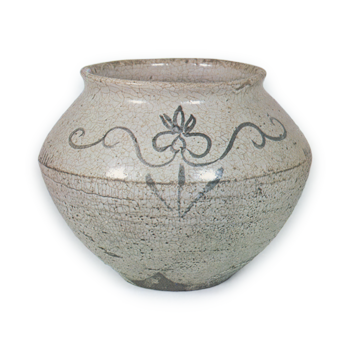 絵唐津 菖蒲木賊文 壺