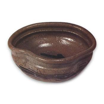 絵唐津 伽字文 沓茶碗