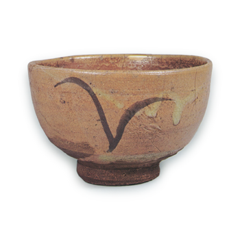 絵唐津 草文 茶碗