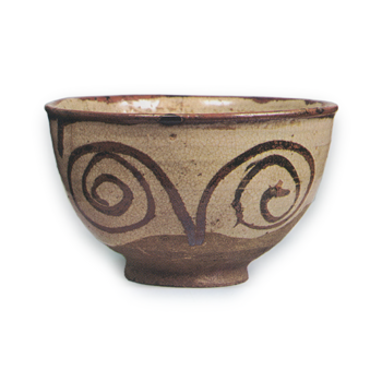 絵唐津 屈輪文 茶碗