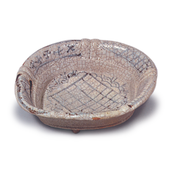 志野 右畳文 鉢