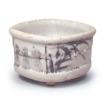 志野 稲掛文 向付