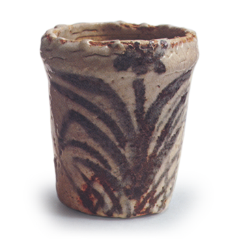 志野 菖蒲文 猪口