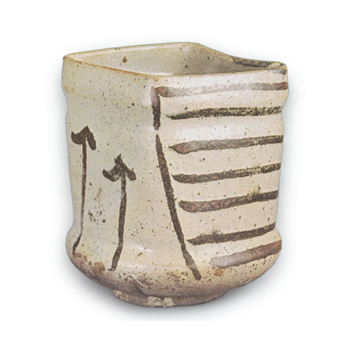 絵唐津 口四方 向付