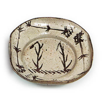 絵唐津 葦文撫 四方 向付