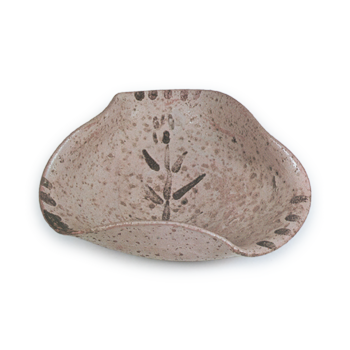 絵唐津 草文 三角 小鉢