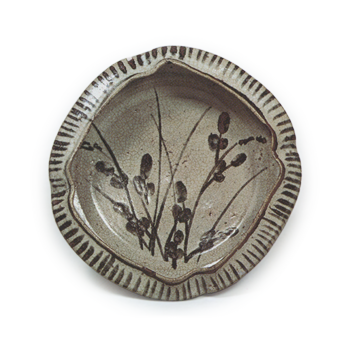 絵唐津 秋草文 撫四方 向付