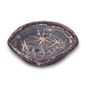 鼠志野 竹文 向付