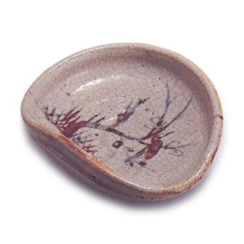 志野 梅鶯文 向付