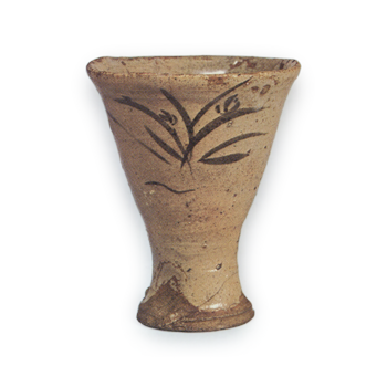 絵唐津 草花文 猪口