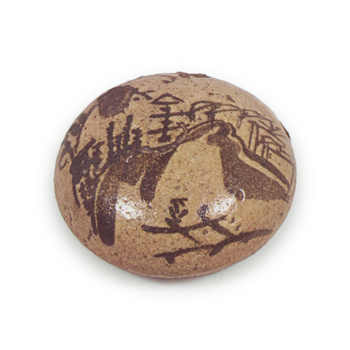 絵唐津 山水文 水滴