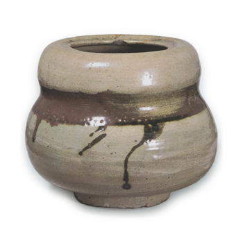 唐津 辰砂 瓢形 水指