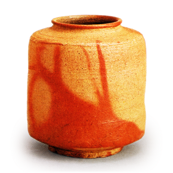 備前 緋襷 茶入 銘 茂山