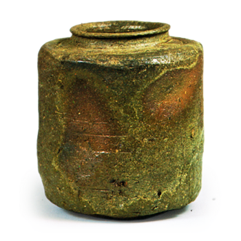 備前 肩衝 茶入 銘 千歳