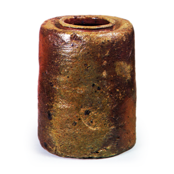 備前 肩衝 茶入 銘 二王