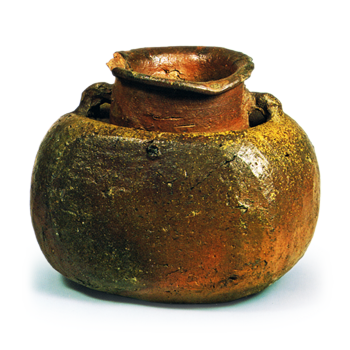 備前 耳付 扁壺