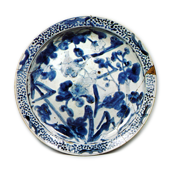 染付 花鳥文 大鉢