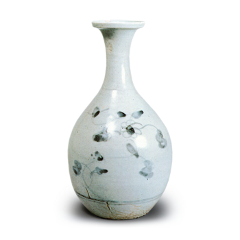 染付 蔓草文 徳利