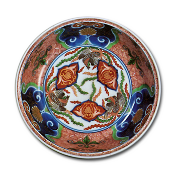 色絵 飛鳳文 鉢