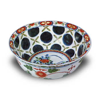 色絵 牡丹丸文 鉢