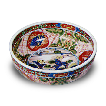 色絵 荒磯文 小鉢