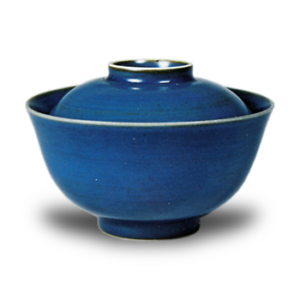 底径7㎝瑠璃釉 鉢 金継ぎ有り - 陶芸