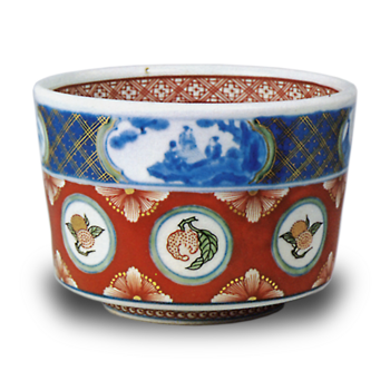 色絵 果実丸文 盃洗