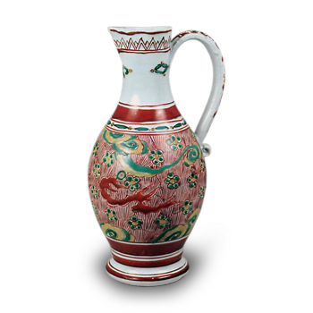 色絵 梅花散文 水注