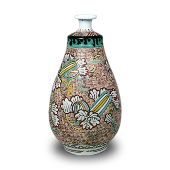 色絵 瓜文 徳利