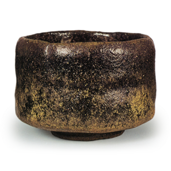 黒茶碗　銘五月雨