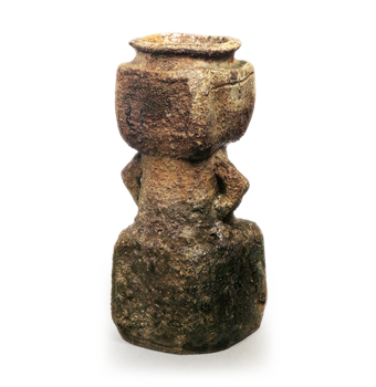 伊賀耳付花入 銘聖