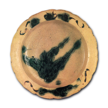 黄瀬戸 菖蒲文 輪花 鉢 | 鶴田 純久の章 お話