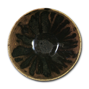 瀬戸 菊花天目 茶碗