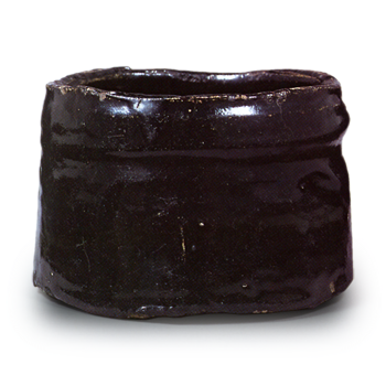 瀬戸黒 茶碗 銘玄海