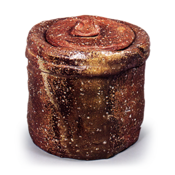 信楽矢筈口水指