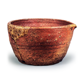 信楽片口形水指