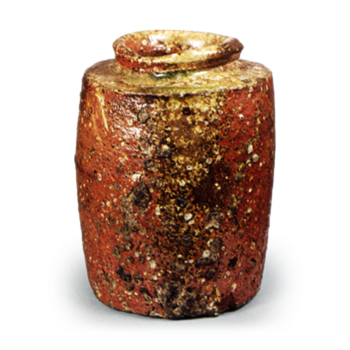 信楽肩衝茶入 銘春駒