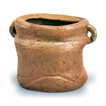 丹波矢筈口耳付水指