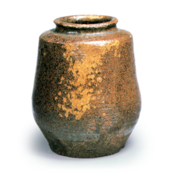 丹波肩衝茶入 銘松影