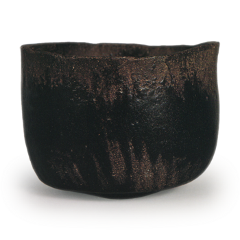 光悦 黒楽茶碗 銘 雨雲