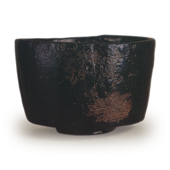 光悦 黑楽茶碗 銘 七里