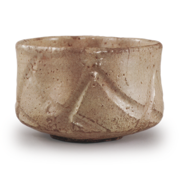 彫唐津 茶碗