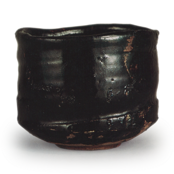 瀬戸黒茶碗 銘 有明