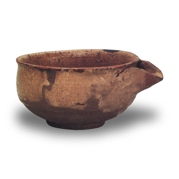 奥高麗片口茶碗 銘「離駒」