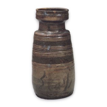 唐津櫛刷毛目花生